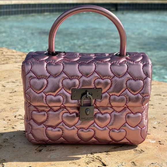 NWT Kurt Geiger Mini Brixton Heart Crossbody - Picture 3 of 12